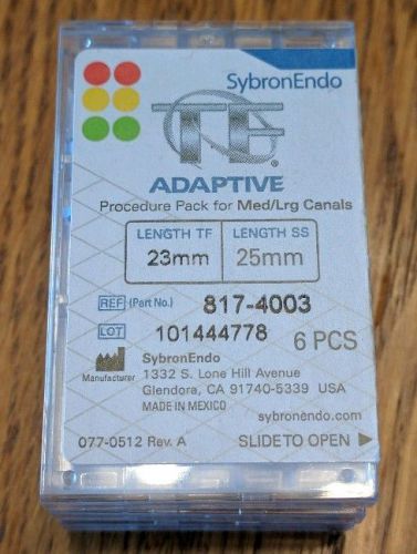 SybronEndo Twisted Files TF Adaptive Med/Lrg Procedure Pack 23mm