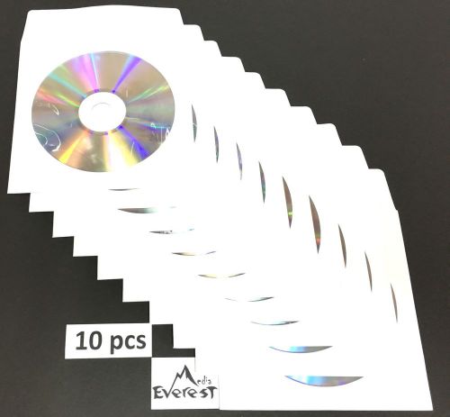 10 SONY Blank DVD-R DVDR Recordable Logo Branded 16X 4.7GB 120min White Sleeves