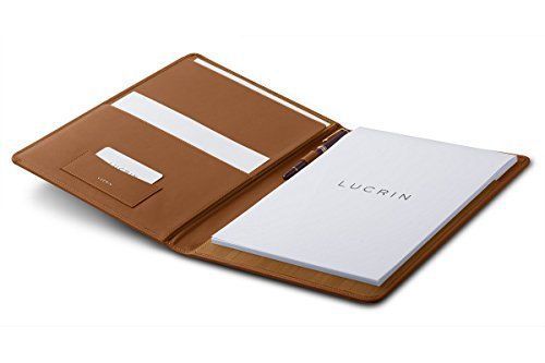 Lucrin - A4 documents case - Tan - Smooth Leather