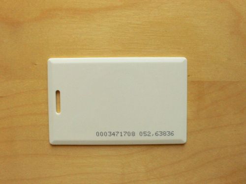 10x RFID Clamshell Card Tag, 125kHz, EM4102 Read-only