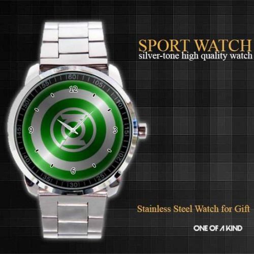 green lantern captain america sport Metal Watch