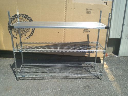 Metal Storage Shelves with Solid Top Shelf - NO SHIPPING