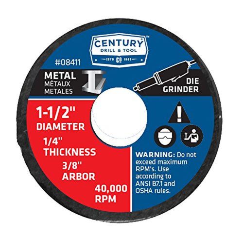 Century drill and tool 8411 metal abrasive cutting and grinding wheel 1-1/2-i... for sale