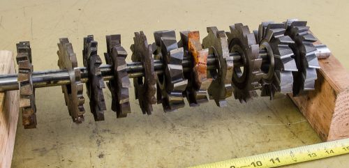 Milling Cutter Assortment; 11 Pieces;  4&#034; x 1 1/4&#034; Bore  (CTAM #516)