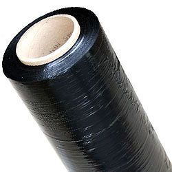 18&#034; x 1,500 ft. premium black colored stretch film (4 rolls) for sale