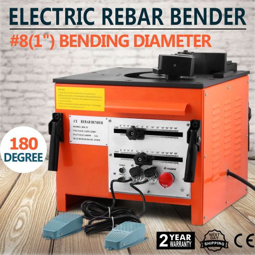 ELECTRIC REBAR BENDER BENDING PIPE TUBE METAL FOOT SWITCH 5SEC SPEED 1&#034; (25MM)