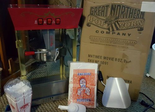 Great Northern Theater Style Popcorn Popper Machine Commercial PopCorn Maker New