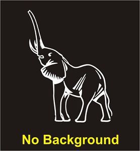 Elephant Charging! Car Window Truck/Van Tempo Sticker Vinyl Decals-1841