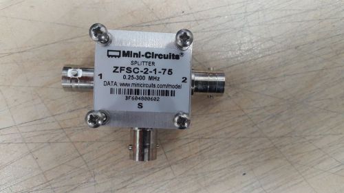 Mini Circuits 15542  SPLITTER  ZFSC-2-1-75 0.25-300MHZ