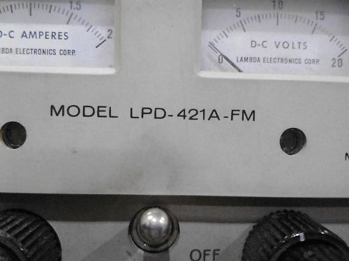 LAMBDA LPP421A-FM REGULATED POWER SUPPLY *USED*