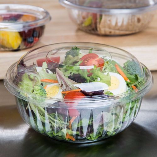 Presentabowls C32BCD 32 oz Clear Bowl with Combo-Pak Dome Lid (Case of 126) NEW