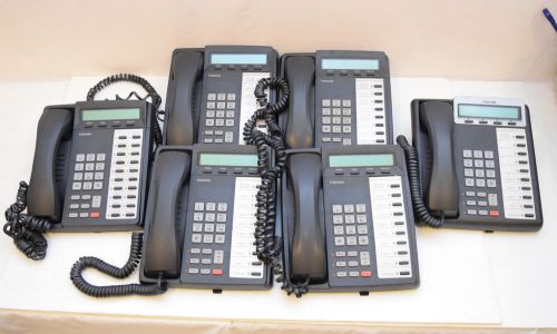 Lot 6 toshiba digital/display business telephones-model dkt3010/dkt3020 for sale