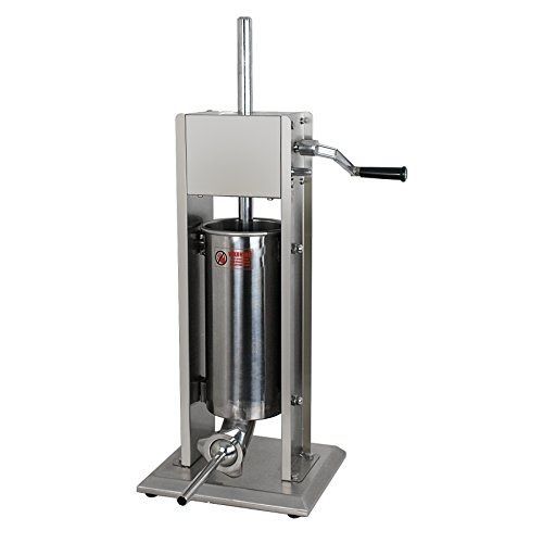 Super Deal Heavy Duty 5L Vertical Sausage Stuffer,11LB Two Speed Stainless Steel