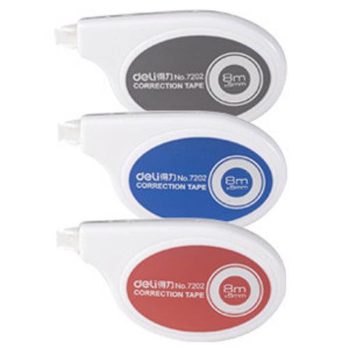 Set of 4 Random Color 6 Meters Correction Tape for Students and Office Workers