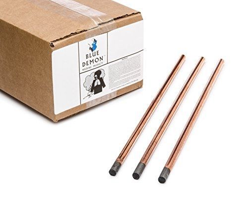Blue demon acge-cc-18 gouging carbons 1/8&#034; x 12&#034; copper coated (100 piece pack) for sale