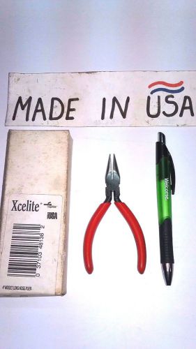 New xcelite 41cg 4&#034; midget long fine point needle nose plier nos made in usa for sale