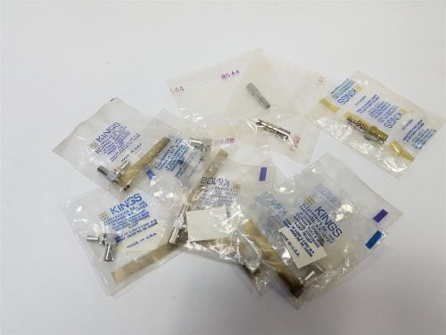 Lot of 11 new kings/lemo rf adapter connectors tee/elbow/term for sale
