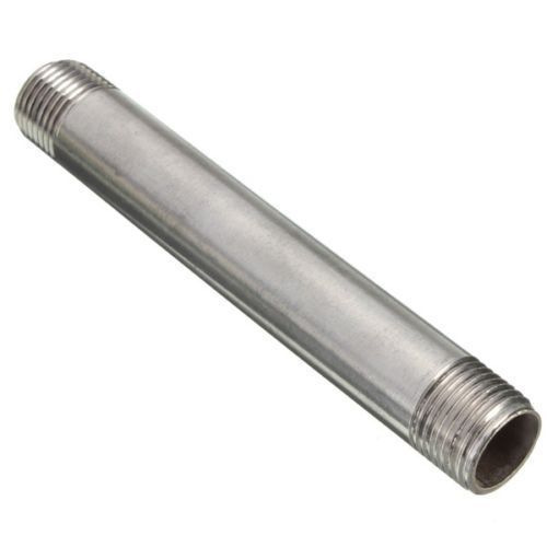 1/2&#034; npt x 8&#034; long 316 stainless steel pipe thread nipple lead &amp; brass free for sale