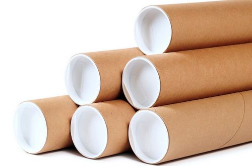 Premium Kraft Cardboard Mailing Tubes 2 1/2&#034;x 19 1/4&#034; With End Caps, Pack of 34