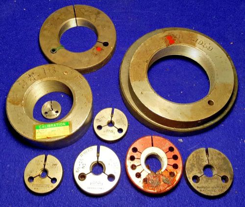 LOT OF MACHINIST TOOLMAKER THREAD RING GAGES TOOLING TOOLS HSS