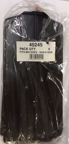 6-Pack, Black, Akro-Mils 40245 Lengthwise Divider for 30240 and 30250 AkroBin