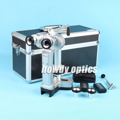 Portable slit lamp microscope LED lamp with Aluminum case 2 Batteries