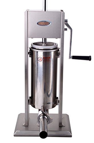 HAKKA BROTHER Hakka 11 Lb/5 L Sausage Stuffer 2 Speed Stainless Steel Vertical