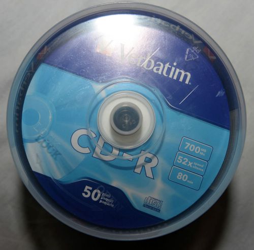 Verbatim cd-r 700mb, 50 pack for sale