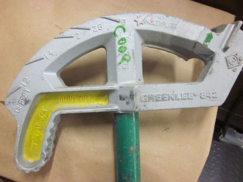 Greenlee 842 Site Rite Aluminum Hand Bender Head With Handle For 1&#034; EMT
