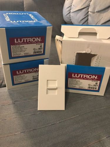 Lutron 3 Way Switch, NT-3PS-WH, Nova T, White White, New, 3 Pk