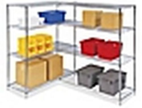 ULINE CHROME WIRE SHELVING NEW