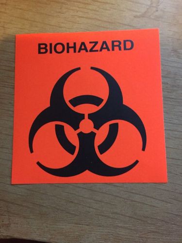 Pair of Large Biohazard Stickers