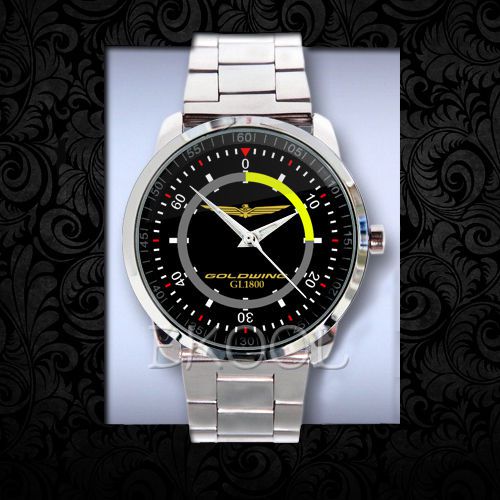 781 Honda Goldwing GL1800 Motorcycles Logo Design On Sport Metal Watch