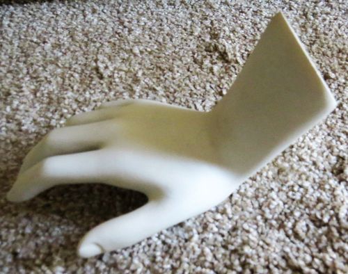 Jewelry Display Hand Small Poly Figural Display....White  EUC