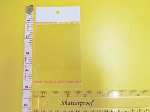 Self Adhesive Clear Resealable Cellophane Bag 7x7cm Hang Hole/Cello Hang-3 500pc