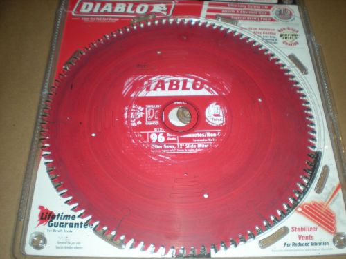 DIABLO 12&#034; 96 TEETH D1296L  14124600-43/14 SAW BLADE FOR LAMINATES -USED