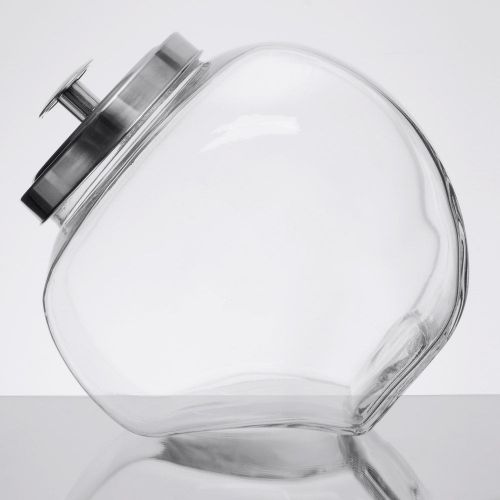 1 Gallon Glass jar Cookie, Penny Candy, Sugar Jar with Chrome Lid
