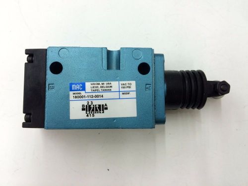 Mac 180001-112-0014 pneumatic solenoid control valve new for sale