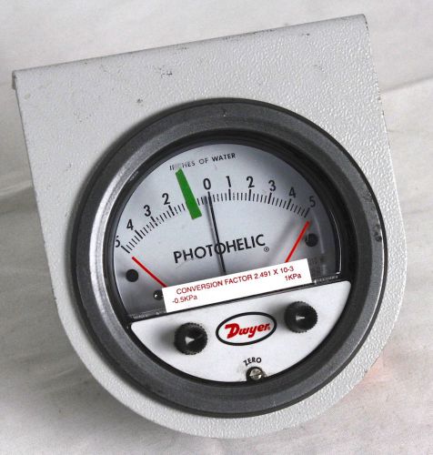 Dwyer photohelic pressure gauge 3000 mr 25 psig 170 kpa max industrial pneumatic for sale