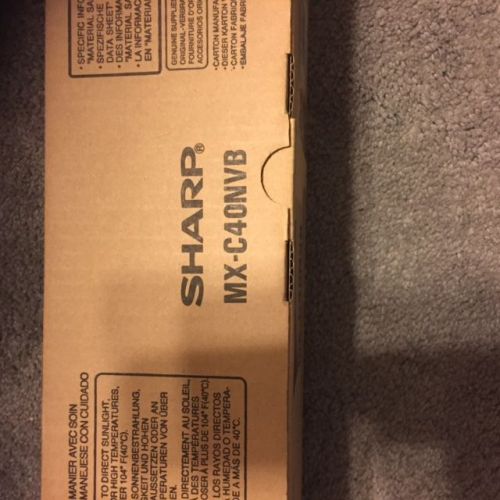 NEW Sharp MX-C40NVB Black Developer 30k Genuine OEM