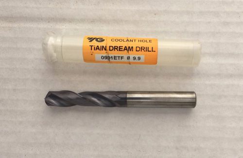 YG DREAM DRILL SOLID CARBIDE ( 0991ETF )  9.9 MM DIA X 89 MM OAL - WITH COOLANT