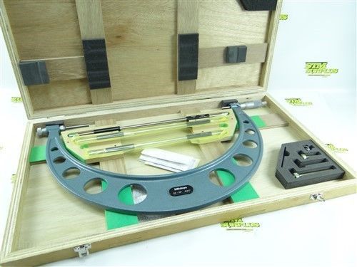 Mitutoyo model 104-152 12&#034;-16&#034; interchangeable anvil micrometer w/ case .001&#034; for sale