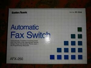 Automatic Fax Switch Radio Shack AFX-250, NOS, Original Box