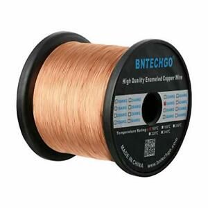 BNTECHGO 34 AWG Magnet Wire - Enameled Copper Wire - Enameled Magnet Winding ...