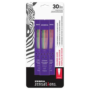 ZENSATIONS 87103 ASSRTD COLOR LEAD REFILLS PACK OF 3(PP)