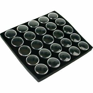 Gem Jars Gemstone Insert Black Pad Jewelry Display