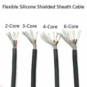 Flexible Soft Silicone Shield Sheath Cable Tinned Copper Wire 2/3/4/6 Cores