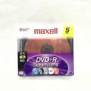Maxell DVD+R Sparklers 5 Pack  4.7GB Lot Of 6 5 Packs