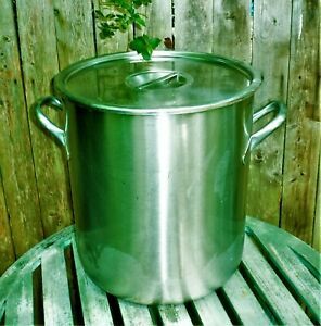 Vollrath LARGE Stainless Steel Stock Pot  with Handles &amp; Lid 