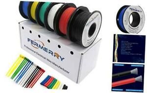 30 AWG Silicone Wire Hook up Wire Electrical Wire Kit 6 colors each 5ft 30AWG